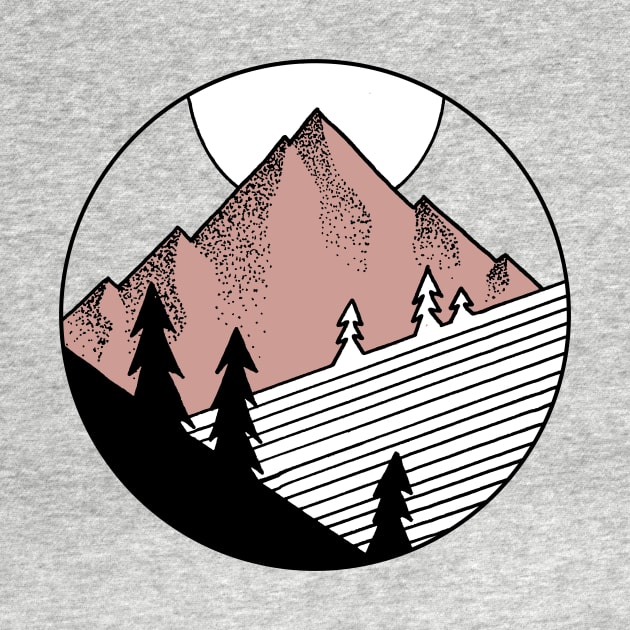 Circle Mountain by ZekeTuckerDesign